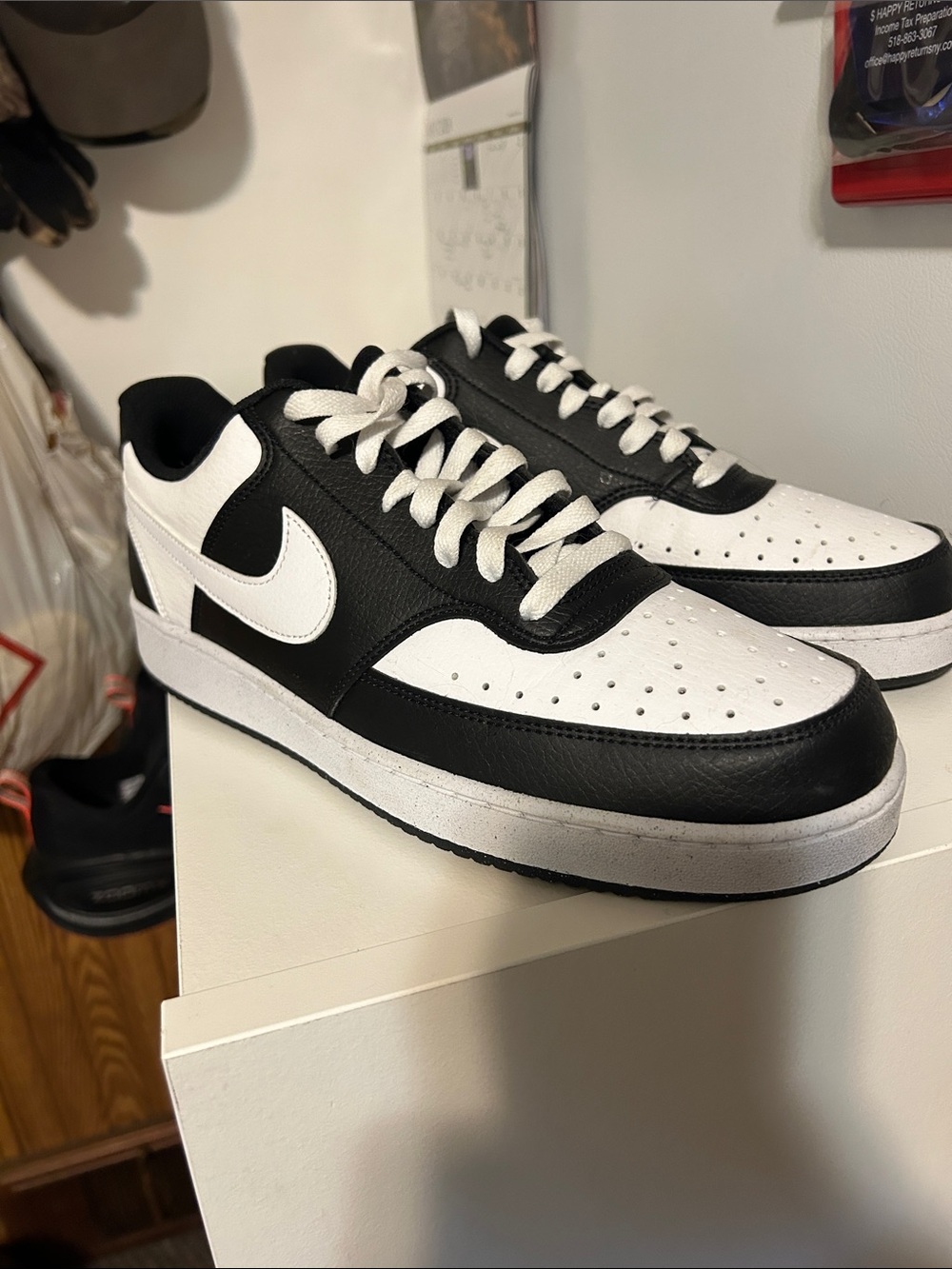 Nike Black and White Low-Top Sneakers